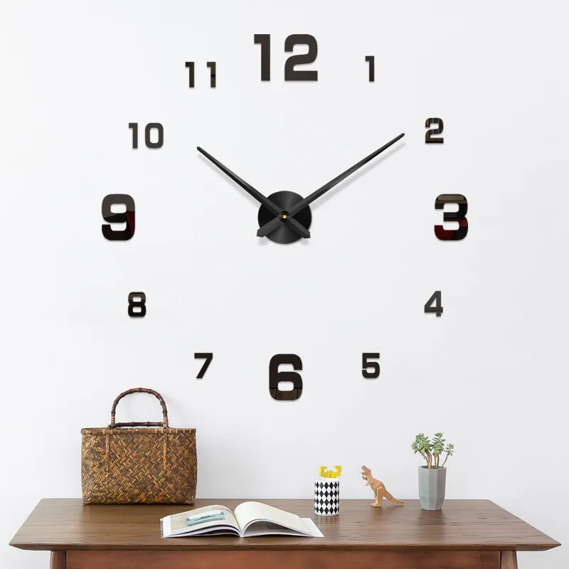 DECORA 3D Wooden Wall Clock | 24 Inch Wooden Clock | 3D Quartz Watch DIY Design Decoration Piece for Home Decor and Living Room | Numeric 3D Clock for Offices and Rooms and for Gifts | Modern Design High Quality Premium Clocks | wooden clocks, Wall Décor
