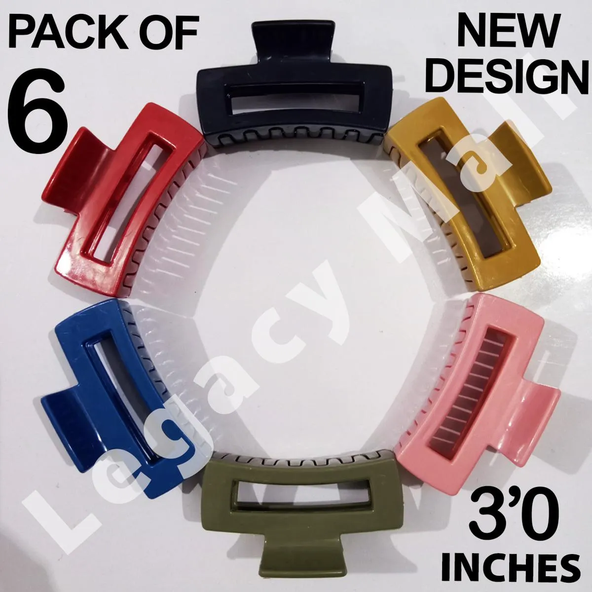 Pack of 6 hair catchers hair clips and claws chutki clumps strong grip in multi color for women and girls