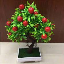 Artificial Fruit Apple Tree Bonsai Home Office Garden Desktop Pot Plants Party Decor For Hotel Garden Wedding Decoration